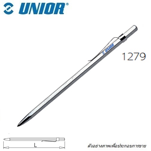 SKI - สกี จำหน่ายสินค้าหลากหลาย และคุณภาพดี | UNIOR 1279 ปากกาขีดเหล็ก 6นิ้ว ราคาต่ออัน (บรรจุ  10 อัน/กล่อง)